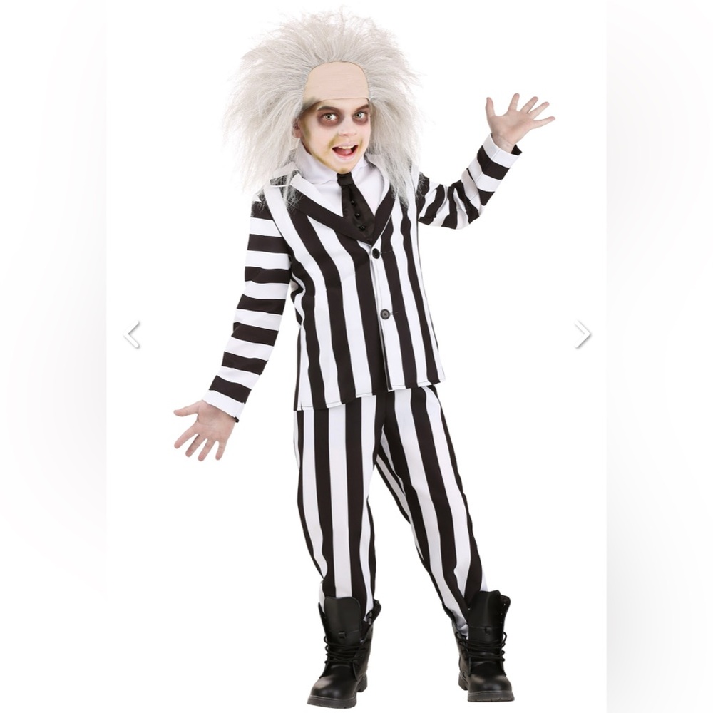 Beetlejuice Halloween Costume for Boys in Size M - Picture 5 of 8